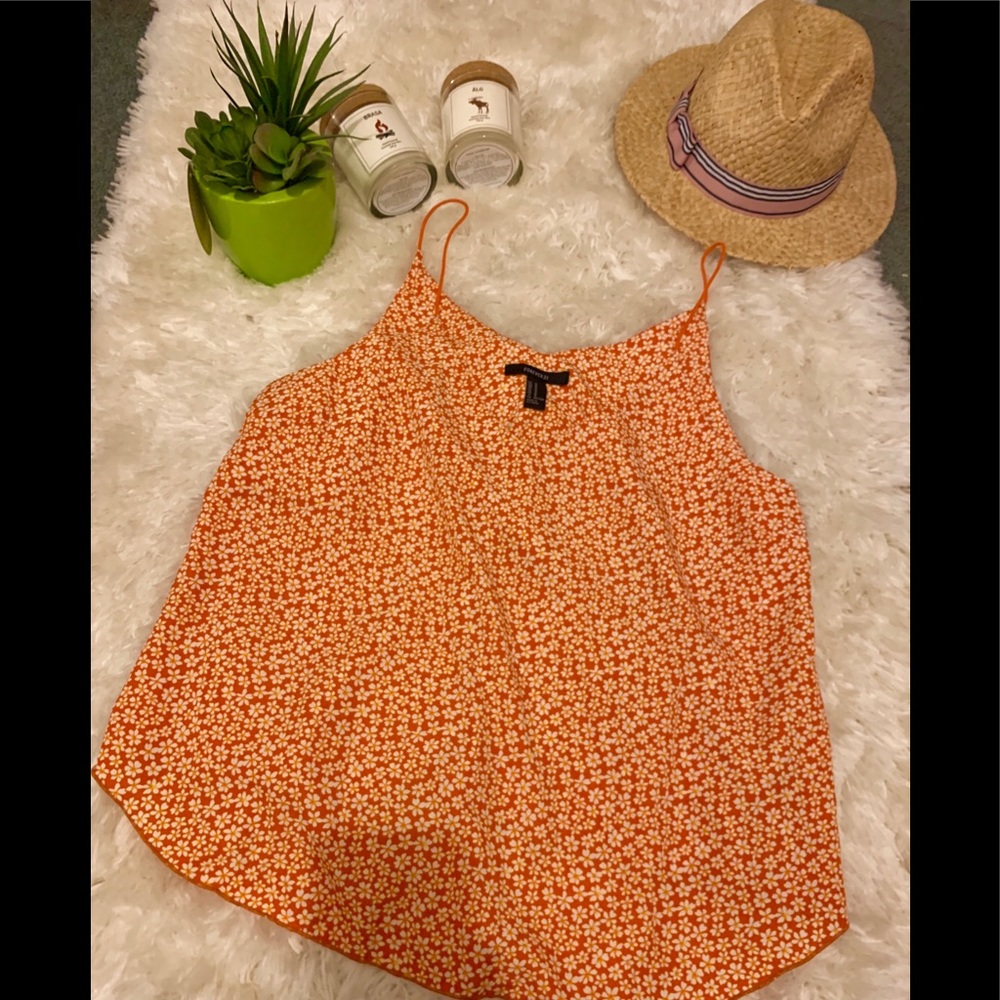 Forever 21 floral sleeveless top